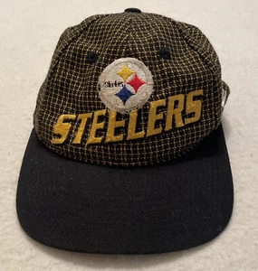 Vintage NFL Pro Line Pittsburgh Steelers Hat Cap Trucker Adjustable Wool Blend - Picture 1 of 10