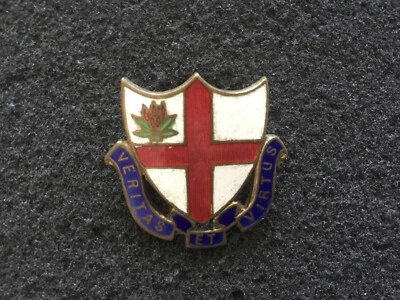Veritas Et Virtus - Enamel Pin Badge - Vintage School Crest - Image 1 of 2