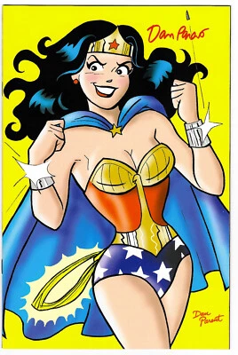 Cursed Library Unbound #3 Dan Parent Veronica Wonder Woman Variant NM - Signed - Image 1 of 4