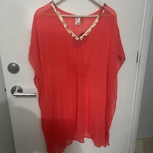 target beaded kaftan swimsuit coverup sz 18 bnwt (a24 - Picture 1 of 4