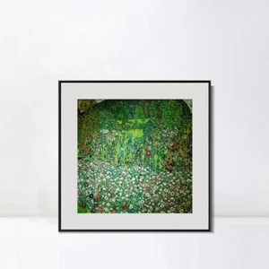 Lienzo enmarcado impresión giclee flores por Gustav Klimt arte de pared decoración del hogar - Imagen 1 de 17