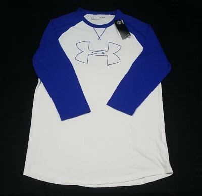 Under Armour Mens Tech T-Shirt  Heatgear 3/4 Raglan Sleeve Crew Neck Size Medium - Image 1 of 4