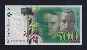 France 500 Francs 1994 - 1995 P-160 GEM UNC , NO HOLES - Picture 1 of 2
