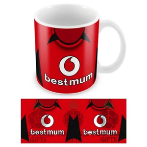 Best Mum Man Utd Retro Mothers Day Mug Cup Home 2002 Shirt Manchester Man - Picture 1 of 1