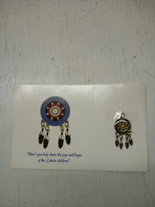 Vintage Dream Catcher Pin Gold Tone - Picture 1 of 2