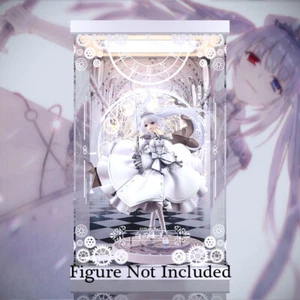 KADOKAWA Colle Date A Bullet Queen Of White Acrylic Dustproof Led Display Cases - Picture 1 of 4
