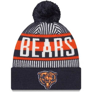 New Era NFL Chicago Bears Rayas Puños Pom Tejido Toque Gorro Sombrero - Imagen 1 de 2