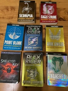 Lot of Eight (8) Alex Rider Books - By Anthony Horowitz. Book Series (Paperback) - Picture 1 of 11