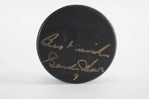Gordie Howe No. 9 discos Detroit Red Wings autografiados con certificado de autenticidad #Be277 - Imagen 1 de 3