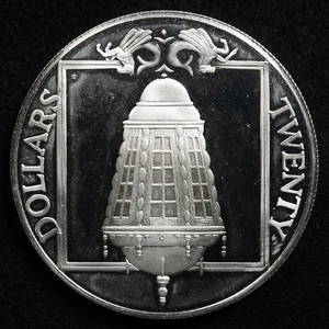 Islas Vírgenes Británicas 20 Dólares 1985, Moneda, Plata, Prueba, Inv#I833 - Imagen 1 de 2