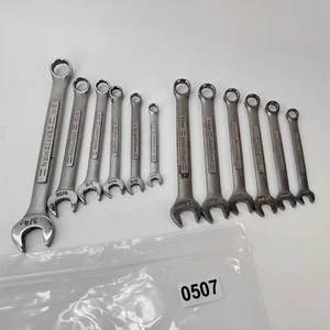 Lot de 12 clés mixtes Craftsman 12PT - Fabriquées aux USA - SAE et métriques - Photo 1/8