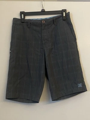 Pantalones Cortos DC Para Hombre 30 Gris A Cuadros Chino Ventana Panel Patinador Grunge Foto 1 de 4