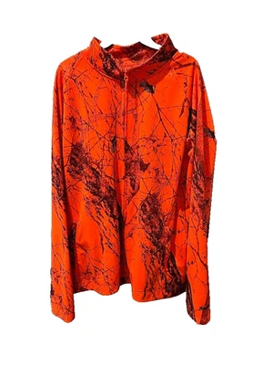 Gamehide Naked North Hunting Orange Camo Zipper Jacket Insulated Men's Size 3X - Image 1 of 4