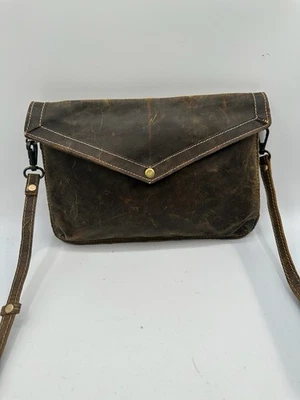 Myra Bag Distressed Leather Crossbody Handbag - Image 1 of 4