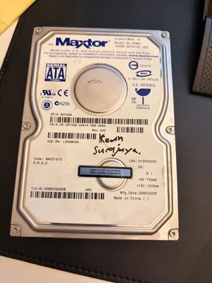 MAXTOR DiamondMax 10 6L160M0 160GB SATA150 HDD - Image 1 of 2