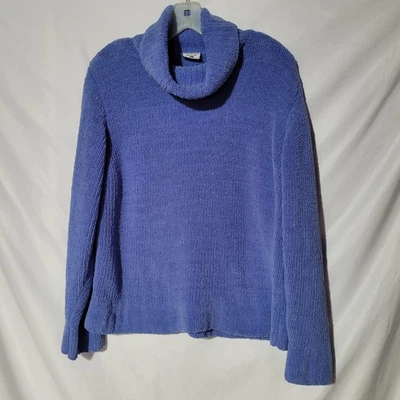 Grande - COLUMBIA Azul Polvoriento Cuello Alto Tipo Vellón Pull Over, ¡Suave! Foto 1 de 4