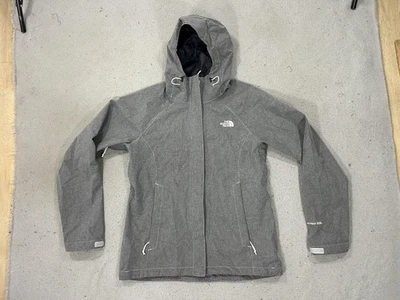 Chaqueta para mujer The North Face gris medio HyVent 2,5 L con capucha con capucha para lluvia al aire libre Foto 1 de 4