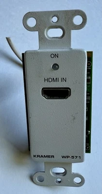 Kramer WP-571/US(W) White HDMI Wall Plate Transmitter - Image 1 of 2