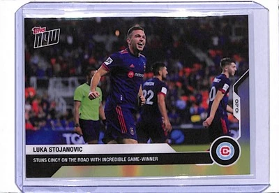 2021 TOPPS NOW MLS #169 LUKA STOJANOVIC - PRINT RUN 54 - INCREDIBLE GAME-WINNER! - Image 1 of 2
