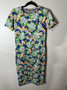 Vestido Zara Años 60 Vibes Jacquard Cuello Redondo Estampado Floral Loco Hombres Reto Mediano - Imagen 1 de 9