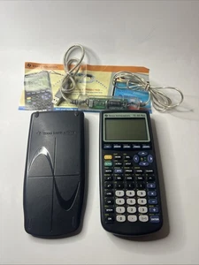 Calculadora gráfica Texas Instruments TI-83 Plus con cubierta probada y funcionando - Imagen 1 de 8