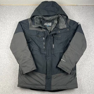 Eddie Bauer Weather Edge Plus Jacket Primaloft Cordura Medium Men Hood Lined Zip - Picture 1 of 10