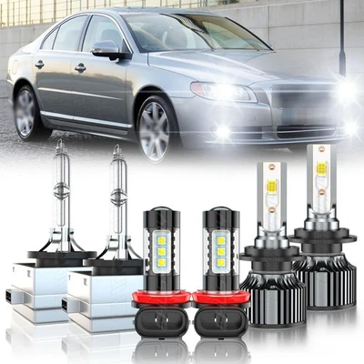 适用于沃尔沃 S40 2008 - 2012 LED HID 车头灯高低光束雾灯组合 — 第 1/4 张图片