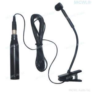 Pro Cardioid Gooseneck Instrument Microphone For Sax Stringed instruments XLR 3P