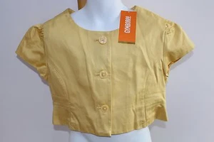 Gymboree Easter Girl's Yellow Dress Jacket Size XS 4 NWT NEW bolero - Picture 1 of 1