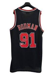 Jersey Dennis Rodman 1997-98 Signed Autographed Chicago Bulls BAS Authentication