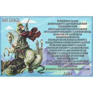 AUTOCOLLANT POUR NEUVAINE - SAINT GEORGES - Imagen 1 de 1