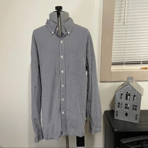 Brooks Brothers blau weiß kariert Größe XL Herrenhemd mit Knopfleiste - Bild 1 von 4