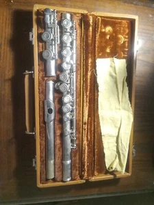 VINTAGE ARTLEY 18-0 SILVER PLATE FLUTE NOGALES ARIZONA W/ CASE - Picture 1 of 3