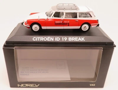 b NOREV CITROEN DS ID 19 BREAK RADIO TELE LUXEMBOURG RTL 1963 1/43 BOX #155028 - Photo 1/4