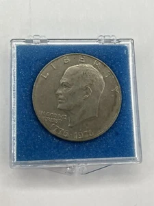 1776-1976 D Eisenhower Liberty Bell Moon moneta argento un dollaro USA bicentenario - Foto 1 di 3