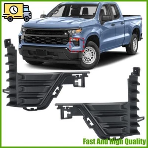 2× For Chevy Silverado 1500 2022-2024 Bumper End Cap Air Duct Left+Right NEW - Foto 1 di 12