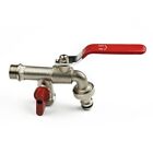 Efficient 12inch BSP Tap Valve Faucet with Double Outlets for Hozelock