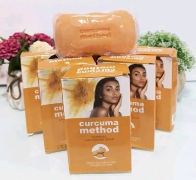 Lot Of 6 Curcuma Method Whitening body Curcuma Tumeric soap (180g) Each  - Image 1 of 4