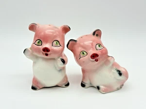 Vintage Rosa Schwein Salz und Pfefferstreuer Japan - Bild 1 von 8