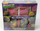 Teenage Mutant Ninja Turtles Hot Cocoa Mugs Set Of 2 Tmnt Coffee Cups New Rare