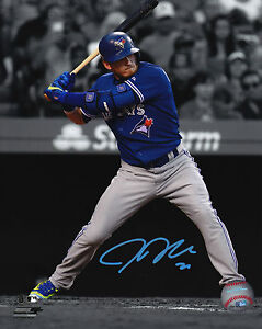 Toronto Blue Jays Josh Donaldson Signed MLB Baseball 8x10 Photo Autograph Pic