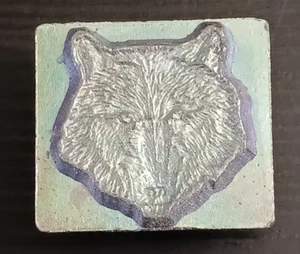 Craftool Co. USA Detailed Wolf Face 1" Leather Stamp Tool 8459 - Picture 1 of 12