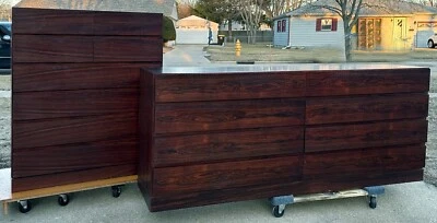 CONJUNTO DE CÔMODA VINTAGE MCM JACARANDÁ 2 POR ARNE WAHL IVERSEN PARA VINDE MOBELFABRIK - Imagem 1 de 4