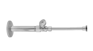 Jaclo 619-8-72-PCH Vierteldrehung gerade 1/2 Zoll Ips x 3/8 Zoll Außendurchmesser Toilettenvorratsset - Bild 1 von 4