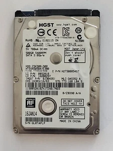 HTS545050A7E380, PN: 0J30435, MLC: DA5352, 16 JAN 14, HGST 500Gb 2.5" HDD - Imagen 1 de 2