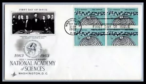 US FDC # 1237 5c Science ArtCraft block 1963, 9p452 - Picture 1 of 1