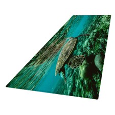 Undersea Turtle Floor Carpet Bedroom Living Room Rectangle Area Rug 120x40cm