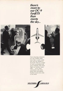 1967 Southern Airways: More To Our DC9 FanJets Vintage Print Ad - Picture 1 of 1