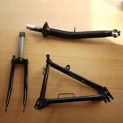 Brompton 2024 Frame Component Extremities Gloss Black S Stem Fork Rear Triangle - image 1 of 4