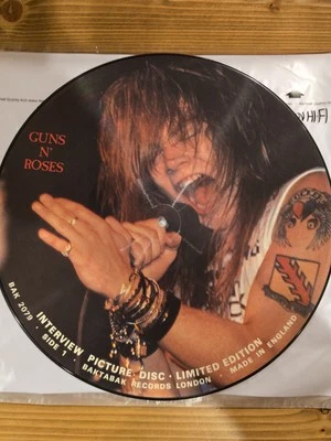 Guns N' Roses Interview Picture Disc Limited Edition (1987) UK BAK-2079 Foto 1 de 2